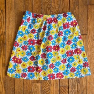 Vintage 70's Retro Floral Print Mini Skirt